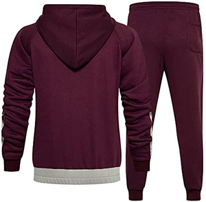 ชุดวอร์มผ้าฟลีซแบบลำลองของผู้ชายกางเกงกันหนาวมีฮู้ดระบายอากาศได้ดีพิมพ์โลโก้สำหรับฤดูหนาวบริการ OEM ตามสั่ง2025 - Product Image 6