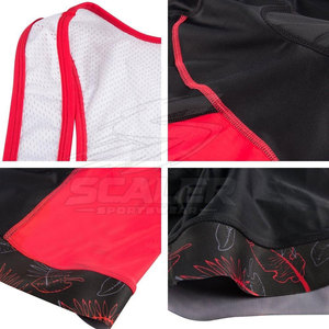 กางเกงปั่นจักรยานสมรรถนะสูง ตะเข็บแบบ Flatlock ระบายอากาศได้ดี ผ้า Spandex/Polyester ช่วยดูดซับความชื้น เหมาะสำหรับการปั่นจักรยานระยะไกล - Product Image 6
