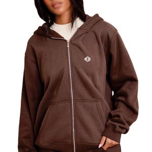 Sudaderas con Capucha Extra Grandes de Moda para Mujer al por Mayor, Sudadera Informal de Felpa de Algodón, Sudaderas con Capucha con Logotipo Personalizado para Mujer, Etiqueta Privada OEM - Product Image 5