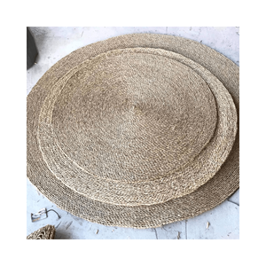 พรมเช็ดเท้าหญ้าทะเลพรมพรมหน้าประตูดีไซน์ทรงใบไม้สำหรับตกแต่ง - Product Image 4