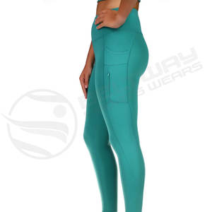 Conjunto de pantalones de Yoga de Spandex de 2 piezas, ropa de Fitness de gimnasio transpirable personalizada para damas, ropa de entrenamiento para mujeres para uso en el gimnasio - Product Image 6