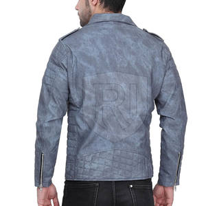 Veste en cuir véritable pour homme en gros, qualité supérieure, respirante, écologique, service OEM, options personnalisables - Product Image 3