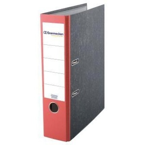 Soennecken 80mm DIN A4 Binder Cardboard File Folder with Outer <b>Paper</b> and Inner <b>Red</b> <b>Paper</b> Lamination - Product Image 1