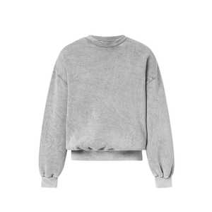 Fabricant de vêtements, vente en gros, logo personnalisé, sweat-shirts à col rond en molleton français 100% coton 350 GSM, sweat-shirts pour hommes, lavage à l'acide - Product Image 6