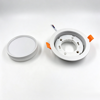 Fabricant sur mesure, nouveau design, boîtier de downlight encastré GX53, support de lampe en aluminium, luminaire de plafond, accessoires d'éclairage