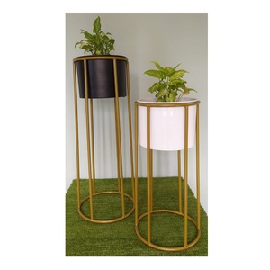 Modern Aluminum Powder Coated Planters with Stand for Indoor/Outdoor Use Garden & <b>Patio</b> Decor Customizable Color - Product Image 3