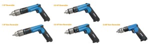 Perceuse pneumatique industrielle 0,4 CV non réversible, personnalisable OEM, capacité de mandrin 1/4 po, broche 3/8-24 - Product Image 4