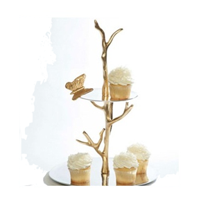 Support à gâteau en métal fait main personnalisé en gros avec une taille de forme unique pour les décorations de table de mariage indien produit de bonne vente - Product Image 4