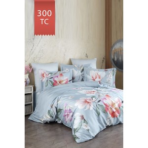 Varol Royal Luxury Floral Satin Duvet <b>Cover</b> Set 300TC Double Duvet <b>Cover</b> King Size for Families-ESTVA Woven Technique - Product Image 3