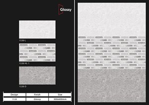 Offre Spéciale 300x600 Porcelaine Intérieur Marbre Mur Carreaux Moderne Antidérapant Céramique Mur Sol Carreaux - Product Image 3