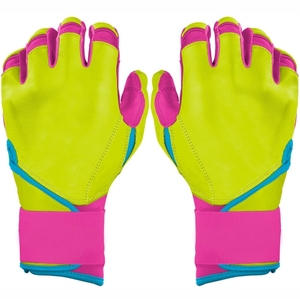 Guantes de bateo de béisbol de cuero para hombre, venta al por mayor, guantes de bateo de softbol, agarre duradero transpirable de alta calidad, deportes cómodos - Product Image 6