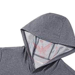 Service OEM, vente en gros, logo personnalisé, sweats à capuche sans manches pour hommes, hiver, légers, couleur unie, polaire respirant, design avec poche - Product Image 3