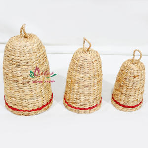 Juego de Artesanía Artex Dong Thap, 3 Decoraciones Modernas de Campanas de Jacinto de Agua, Regalo Rústico para Navidad 2024, para Colgar - Product Image 6