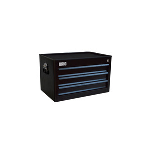 3-Drawer Mobile <b>Tool</b> <b>Cabinet</b> 209-Piece Fully Loaded Set Black Steel Industrial Workshop Storage - Product Image 2