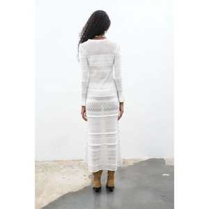 Vestido de Punto Mirca Maxi 2798 con Detalle de Volantes, Transpirable y con Cintura Natural para Ocio - Product Image 2