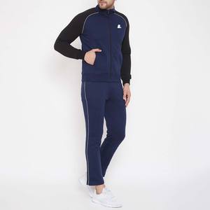 Conjunto de chándal con capucha y cremallera de bloque de color personalizado para hombre ropa de calle de invierno chándal transpirable cierre de cordón 2 en 1 impreso - Product Image 3