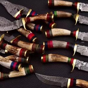 Best Quality LOT OF 20 Pieces Handmade Damascus Steel Skinner Hunting Knives <b>GIft</b> <b>For</b> Your <b>Hunter</b> Friends. - Product Image 2