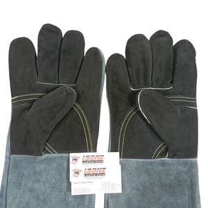 Bar B Q & Guantes de soldadura Cuero genuino Anti-Calor Anti-Corte Antideslizante Guantes antiimpacto - Product Image 1