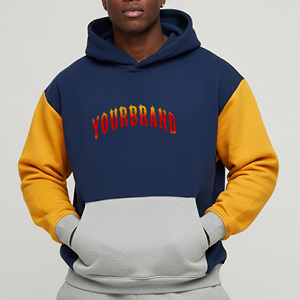Sudadera con Capucha de Invierno para Hombre, 100% Algodón Grueso, con Logotipo Personalizado Serigrafiado, Estilo Holgado y Urbano - Product Image 1