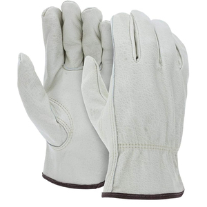 Gants de soudage en cuir de mouton résistant à la chaleur, usage intensif, doigts entiers, logo personnalisable OEM - Product Image 1
