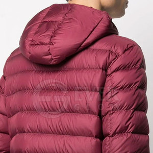 Blouson d'hiver chaud et ajusté à capuche matelassé, en soie, personnalisé, décontracté, pour homme, style urbain - Product Image 4