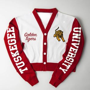 Jersey universitario Tuskegee dorado para suéter de invierno de estilo universitario sólido espíritu escolar personalizado Unisex poliéster/algodón a granel - Product Image 1