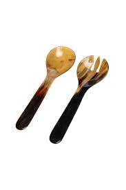 Tenedor de carne de cuerno de búfalo hecho a mano más vendido, juego de cuchara de cubiertos de desierto de cuerno de búfalo personalizado, perfecto para uso en utensilios de cocina - Product Image 3