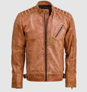 Blouson d'hiver double face pour homme avec col montant et logo frontal en toile imperméable Modèle 2026 - Product Image 5