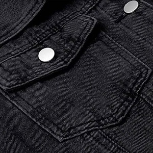Nouvelle veste en jean matelassée pour homme, style urbain, décontractée, à revers, délavée, collection hiver 2023, haute qualité - Product Image 4
