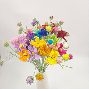 Fleur artificielle tricotée à la main en crochet de type Gesang pour décoration de fond, accessoires de photographie, décoration intérieure et bouquet de mariée - Product Image 1