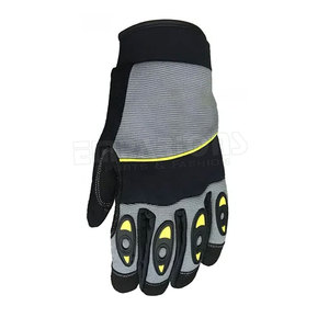 Gants mécaniques avec Logo personnalisé en cuir à bas prix, gants mécaniques de sécurité des mains à vendre - Product Image 4