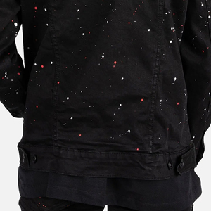 High Quality Men Fashionable Winter <b>Denim</b> <b>Jacket</b> Wholesale Price Outerwear <b>Denim</b> Rhinestone <b>Jackets</b> Customized Design - Product Image 3
