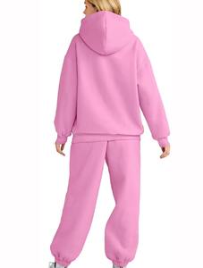 Chándal de Forro Polar con Capucha, Holgado, para Mujer, Tallas Grandes, Ligero, Transpirable, de Secado Rápido, con Logotipo Personalizado - Product Image 3