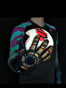 Gants de gardien de but de football en vente chaude, ajustement personnalisé, latex de haute qualité, adhérence de 4 mm pour le confort, pour les sports de plein air avec Ako - Product Image 2