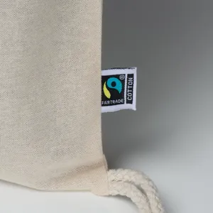 Borsa da Palestra Sostenibile e Fairtrade per Zaini Sportivi Promozionali con Coulisse - Product Image 2