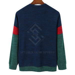 เสื้อสเวตเชิ้ตผู้ชายแฟชั่นสตรีทแวร์ ผ้าคอตตอนผสมขนแกะ ทรงปกติ คุณภาพสูง ใส่สบายสำหรับฤดูหนาว ขายดี - Product Image 2