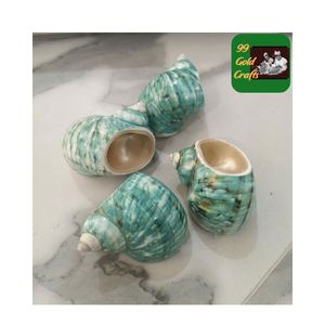 99 GOLD DATA HELEN BRAND SEASHELL NAPKIN RINGS ANILLOS DE CONCHA DE COLOR AZUL PARA EVENTOS DE FIESTA DE LUJO ACCESORIOS DE COMEDOR FINOS - Product Image 6