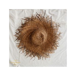 Custom Logo Panama <b>Straw</b> <b>Hat</b> at Competitive Price–Stylish Striped <b>Hat</b> for Men&Women Ideal for Beach Travel&Outdoor Activities - Product Image 1