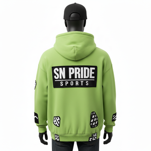 Sweat-shirts à capuche en molleton brodés pour hommes, design personnalisé, vente en gros, lavage à l'acide, patchs en PVC, meilleure qualité, prix bas - Product Image 5