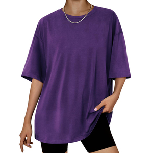 Custom Design <b>Women</b> Oversized Short Sleeve Eco-Friendly Heavyweight Cotton Loose <b>T</b>-<b>Shirt</b> Summer Quick Dry Breathable - Product Image 1