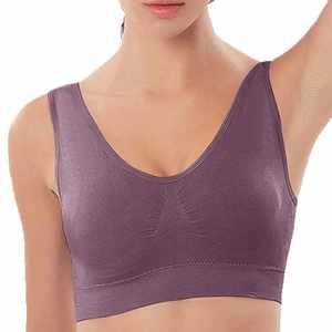 Top Trending Women Stretch Sports Bra Running Yoga mejor material Transpirable Fitness Wear Women Sport Bra con tamaño personalizado - Product Image 4