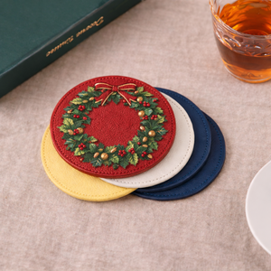 Sous-verres en cuir PU personnalisés avec logo, promotionnels, cadeaux à offrir, sublimation, bon marché - Product Image 2