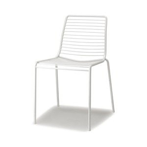 Stackable Outdoor <b>Chair</b> Galvanized Painted Steel Frame with Optional Cotton Cushion for Restaurant Cafe Terrace - Product Image 1