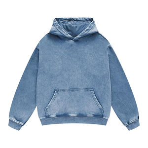 Sweat-shirt pour femme en coton 100% personnalisé OEM, lavage à l'acide, respirant, couleur unie, teinture unie, hiver, adulte, avec logo - Product Image 1