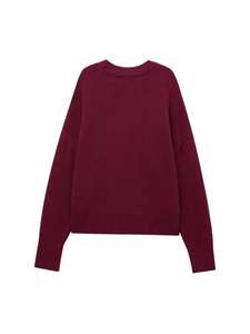 Lightweight Acrylic Sweaters <b>Drop</b> Shoulder round neck sweater men's pullover loose simple cardigan crewneck sweater Cashmere - Product Image 5