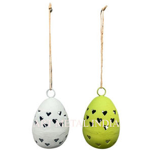 Oeufs de Pâques en verre soufflé personnalisés ornements suspendus pour la décoration de cadeaux de Pâques fournitures de fête - Product Image 4
