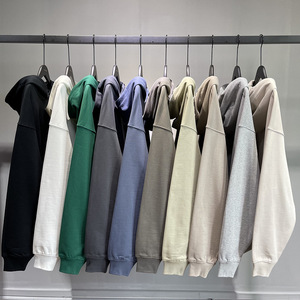 Fabricants de sweats à capuche en coton lourd 300 g/m², style pull à capuche avec fermeture éclair intégrale 3D, logo brodé personnalisé - Product Image 3