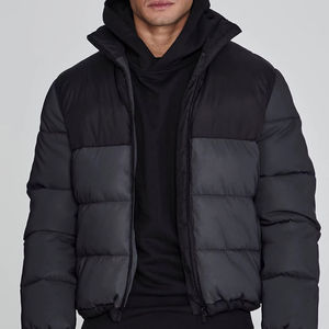 Chaqueta de burbujas de estilo callejero para hombre, hecha a medida, de alta calidad, con cuello levantado de concha de Cachemira, temporada de invierno, el último precio barato - Product Image 1