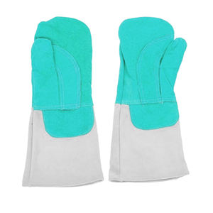 Nouveaux gants de soudage en cuir à doigt complet de qualité avec des gants en cuir améliorés hydrofuges à paume rembourrée pour hommes - Product Image 2