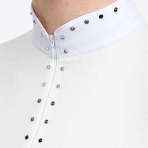 Camisa de equitación de ajuste Premium para mujer, ropa deportiva personalizable, ropa ecuestre, venta al por mayor, camisetas de espectáculo de equitación, Top de capa base - Product Image 5